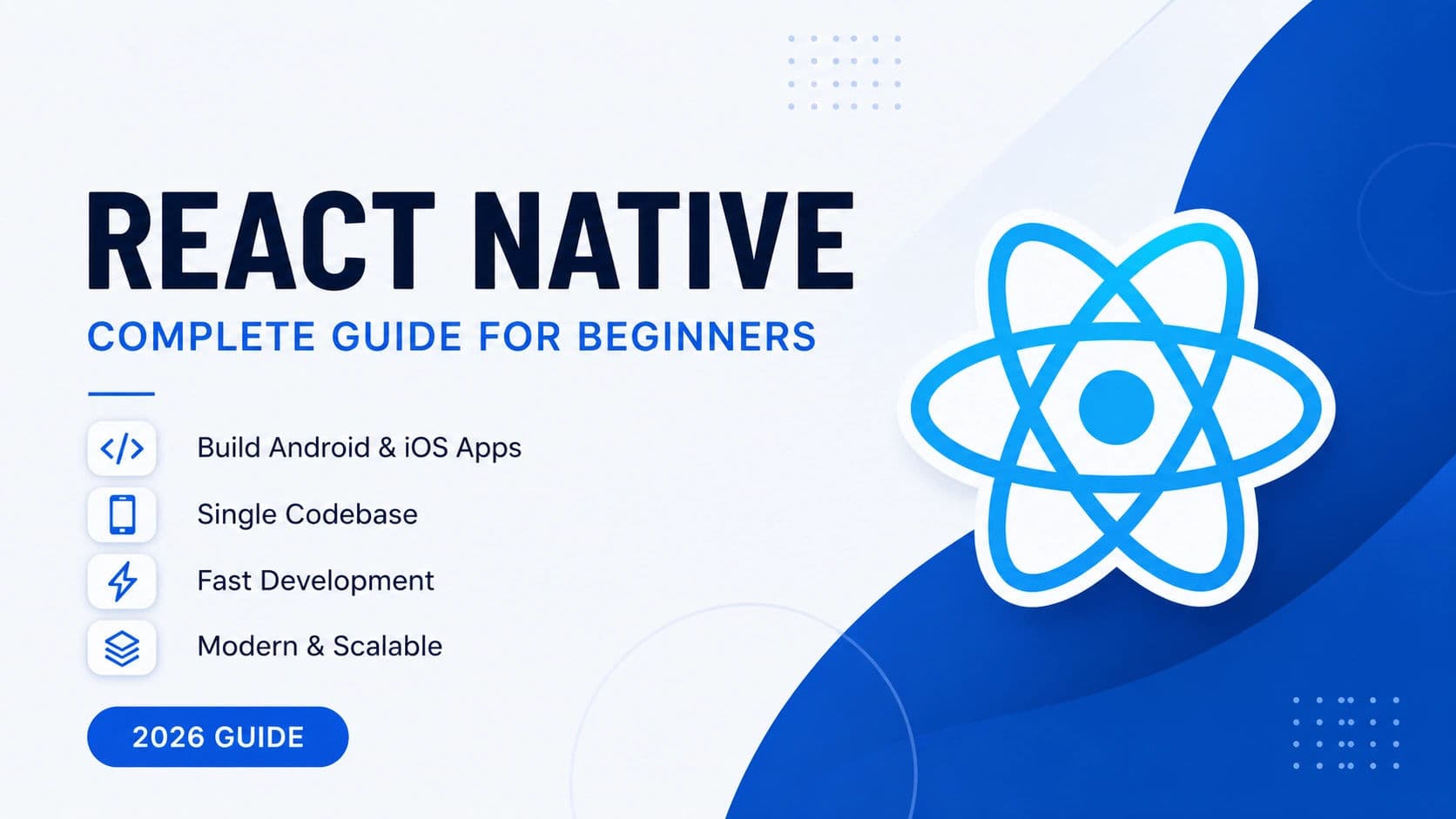 Complete React Native Tutorial 2026 for Beginners | Build Android and iOS Apps Using JavaScript